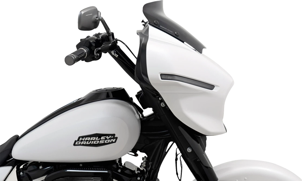 3" Spoiler Windshield for Harley FLHX (MEM88710) - Dark Black Smoke