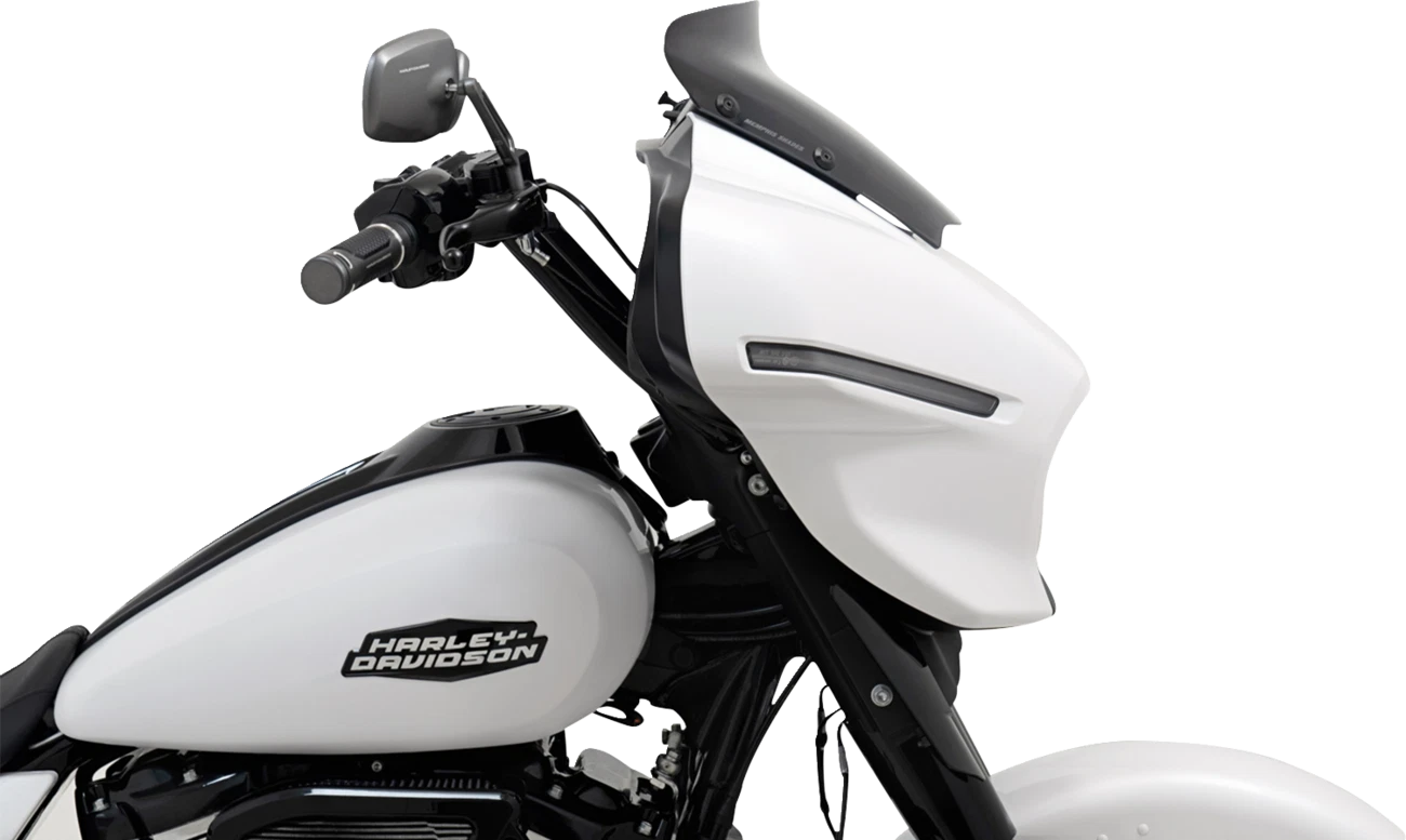 3" Spoiler Windshield for Harley FLHX (MEM88710) - Dark Black Smoke