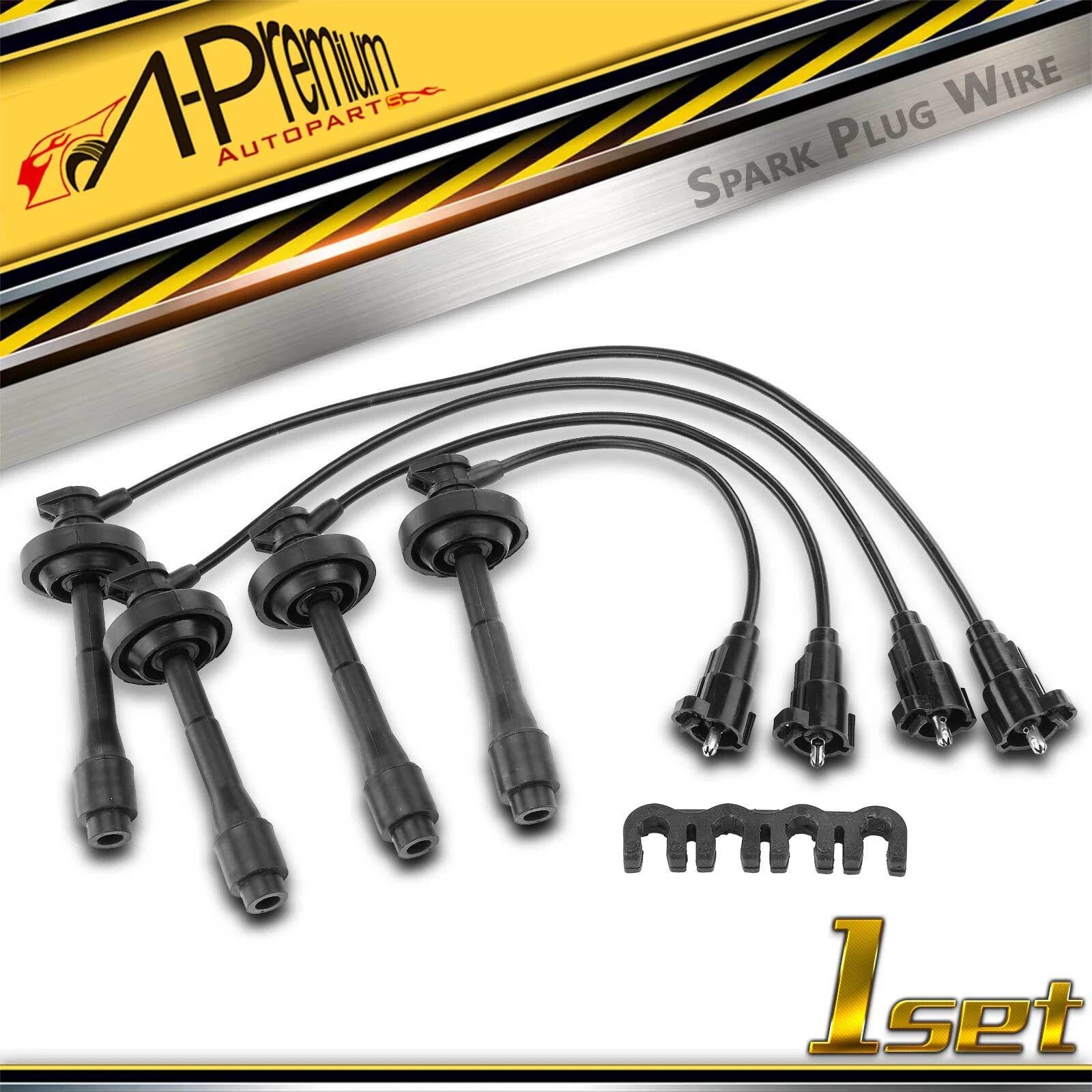 Set of 4 Spark Plug Wire Set for Chevy Prizm (1998–1999)