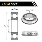 6904NR Deep Groove Ball Bearing for Scooter Skateboard Wheel (P6)