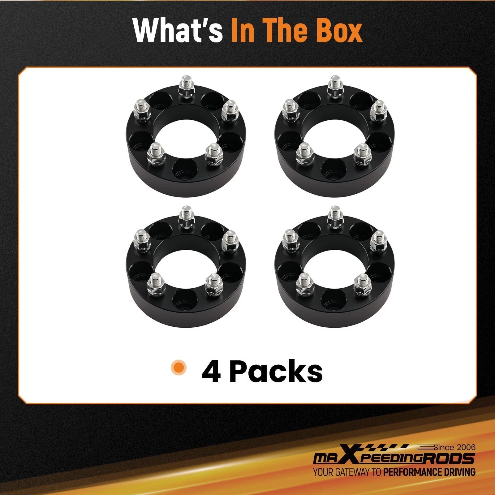 Set of 4 Spacers 5x114.3mm for Mercury Grand Marquis Cougar (1967–2011) 38mm