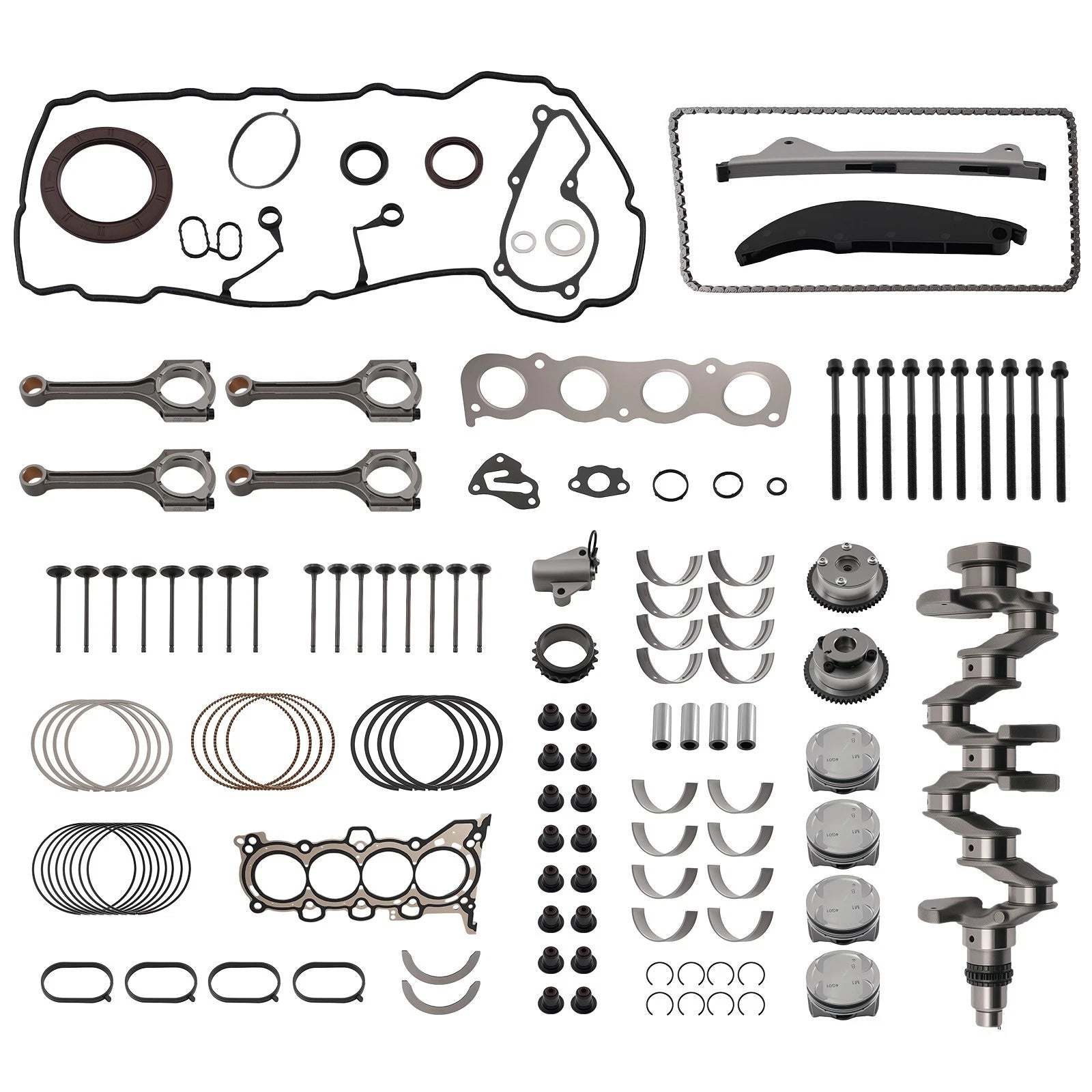 Engine Rebuild Overhaul Kit for Hyundai Elantra, Kia Forte L4 (2013–2016)