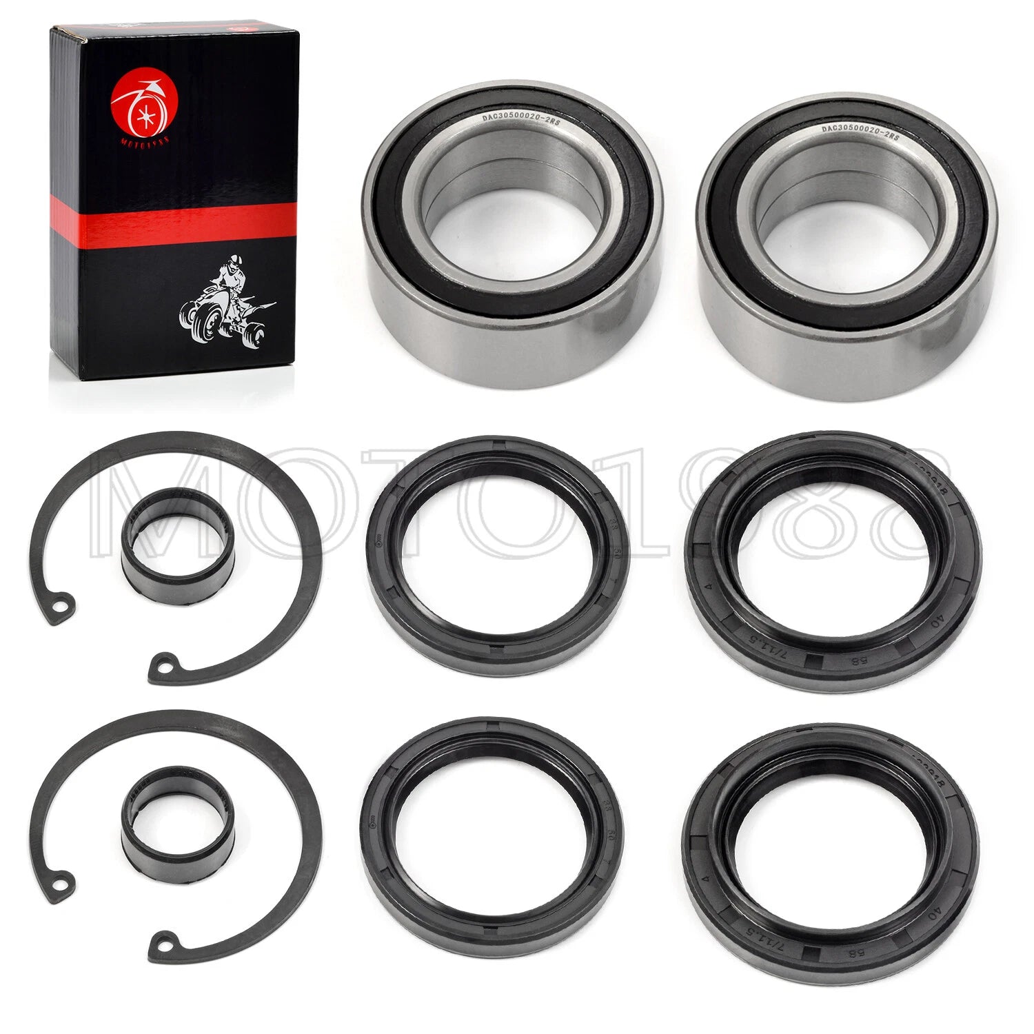 Front Wheel Bearing & Dust Seal for Honda Rancher 400 420 TRX420 (2004–2014)