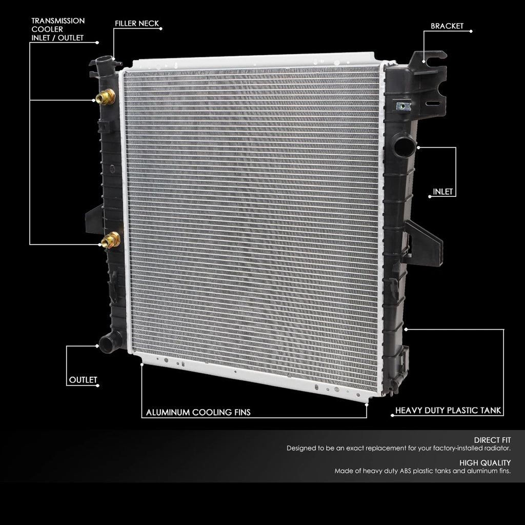 Aluminum Radiator for Ford Explorer Mountaineer 5.0L (1996–1999) DPI 1824