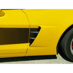 Perforated Side Vent Grilles with Polished Spears for Corvette Z06 (2005–2013)