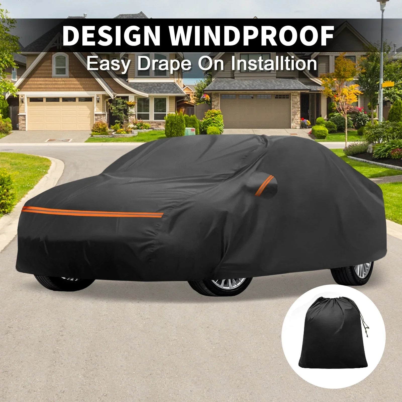 Waterproof PEVA Car Cover for Mercedes-Benz E-Klasse 2016-2023 with Zipper