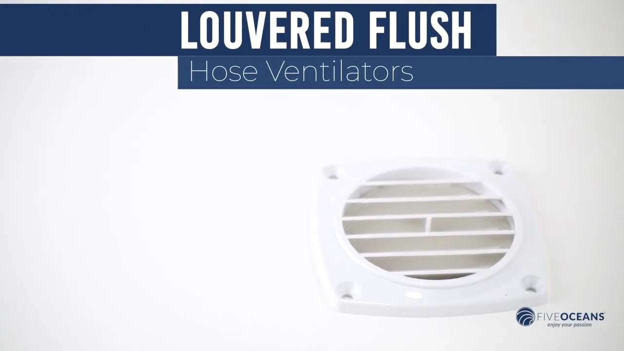 2X 3-Inch Louvered Flush Hose Ventilators for Universal Applications
