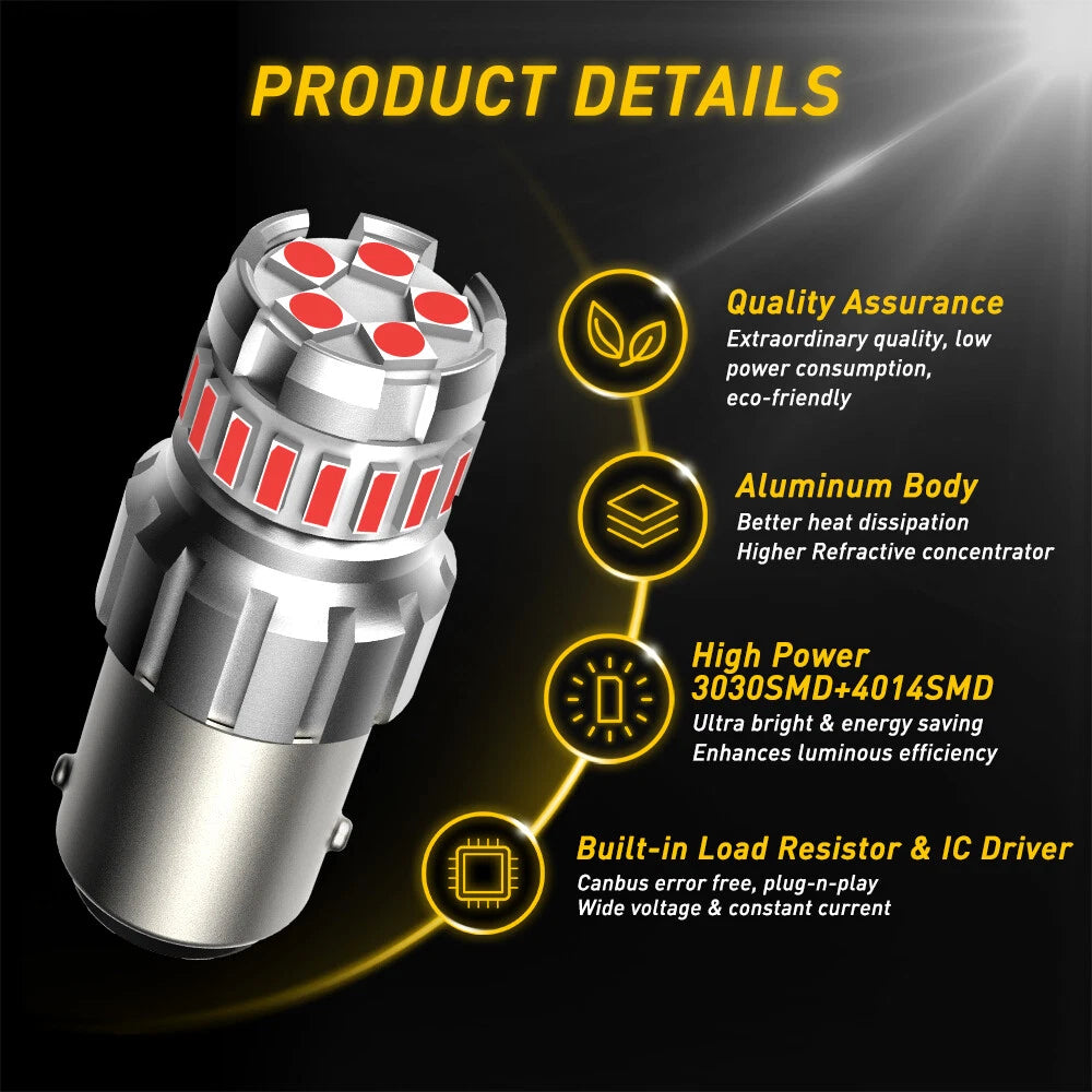 2X CANBUS LED Brake Stop Light Bulb for Audi BMW VW Mercedes