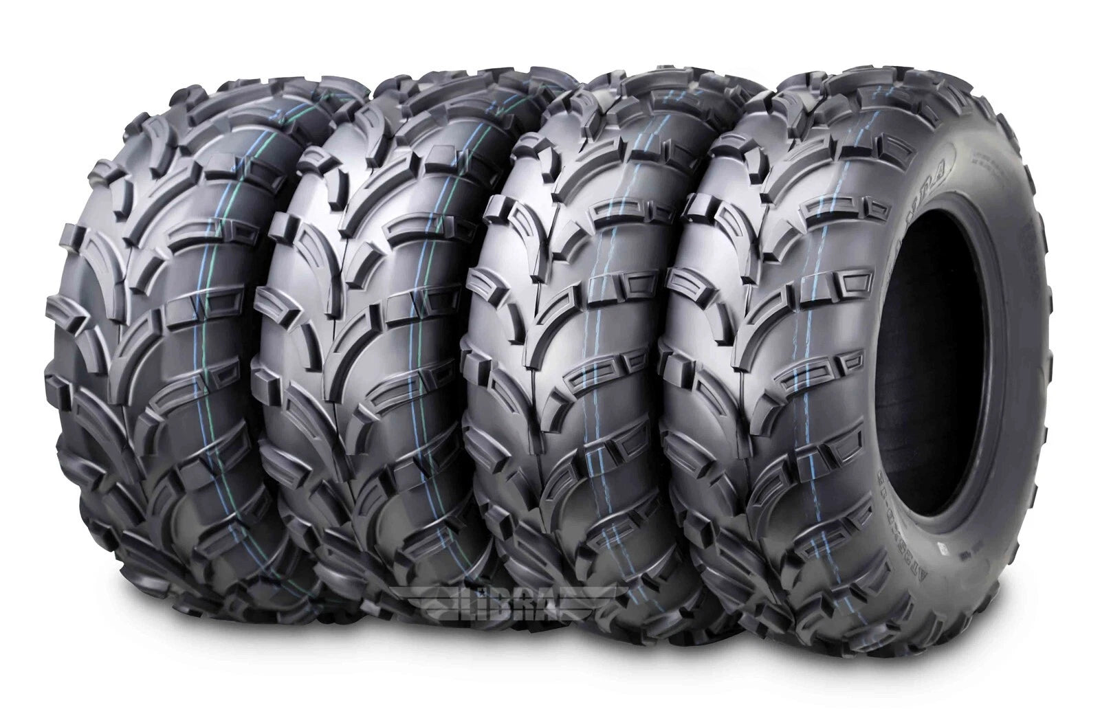 Set of 2 WANDA UTV ATV Tires 23x8-11 Front & 24x9-11 Rear 6PR P373 Lit Mud