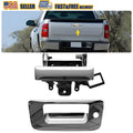 Set of 2 Chrome Tailgate Handles with Bezel for Silverado Sierra (2007–2014)