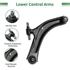 8pcs Front Suspension Control Arm Kit for Nissan Rogue Select (2014–2015)