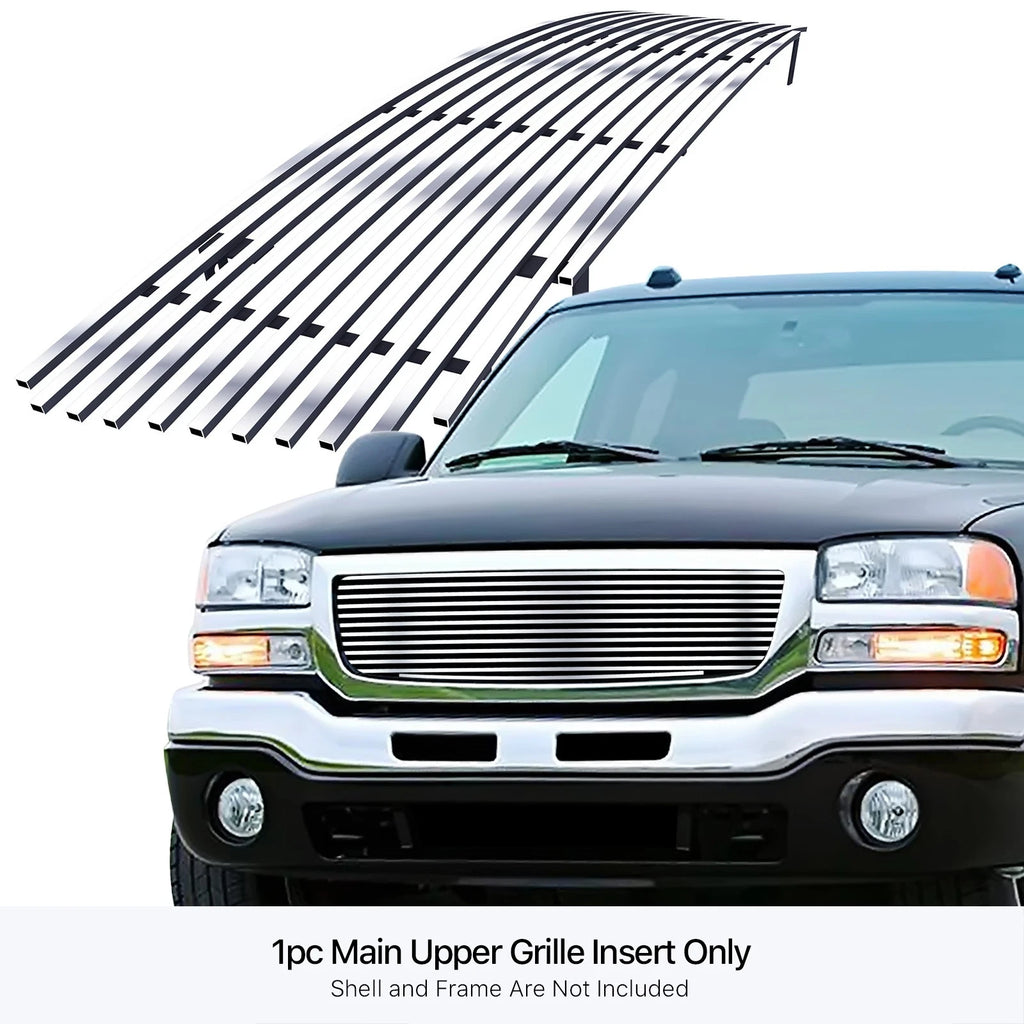 Stainless Chrome Billet Grille Insert for GMC Sierra 1500/2500/3500 (2003-2006)