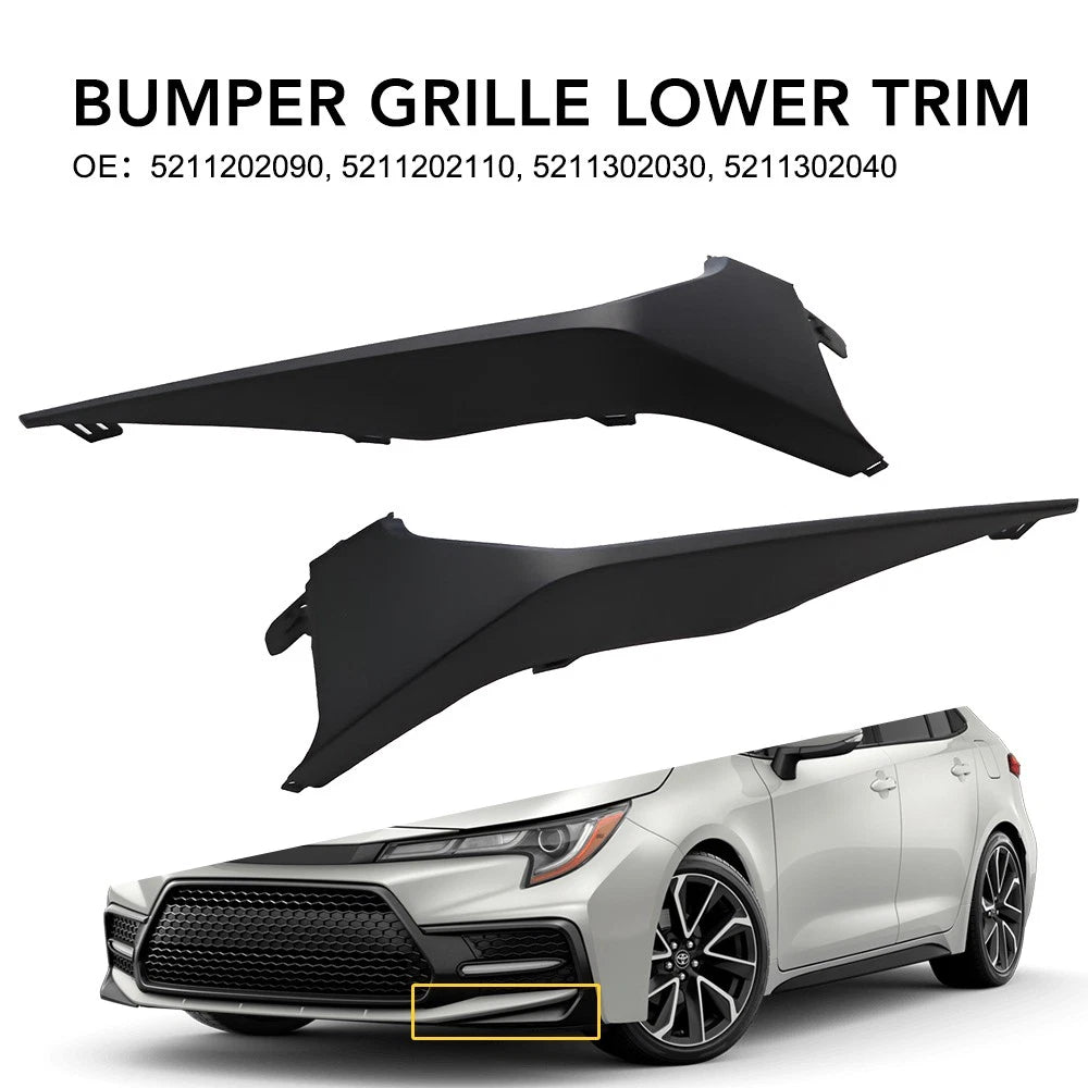 Front Bumper Grille Lower Trim Molding for Toyota Corolla (2020–2022)