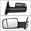 Pair of Powered Towing Side Mirrors for Dodge RAM (2002–2009) - Heated, Puddle Light