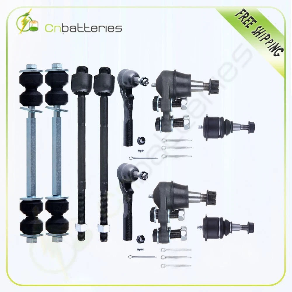 10pcs Ball Joint Tie Rod End Suspension Kit for GMC Sierra 1500 (1999–2007)