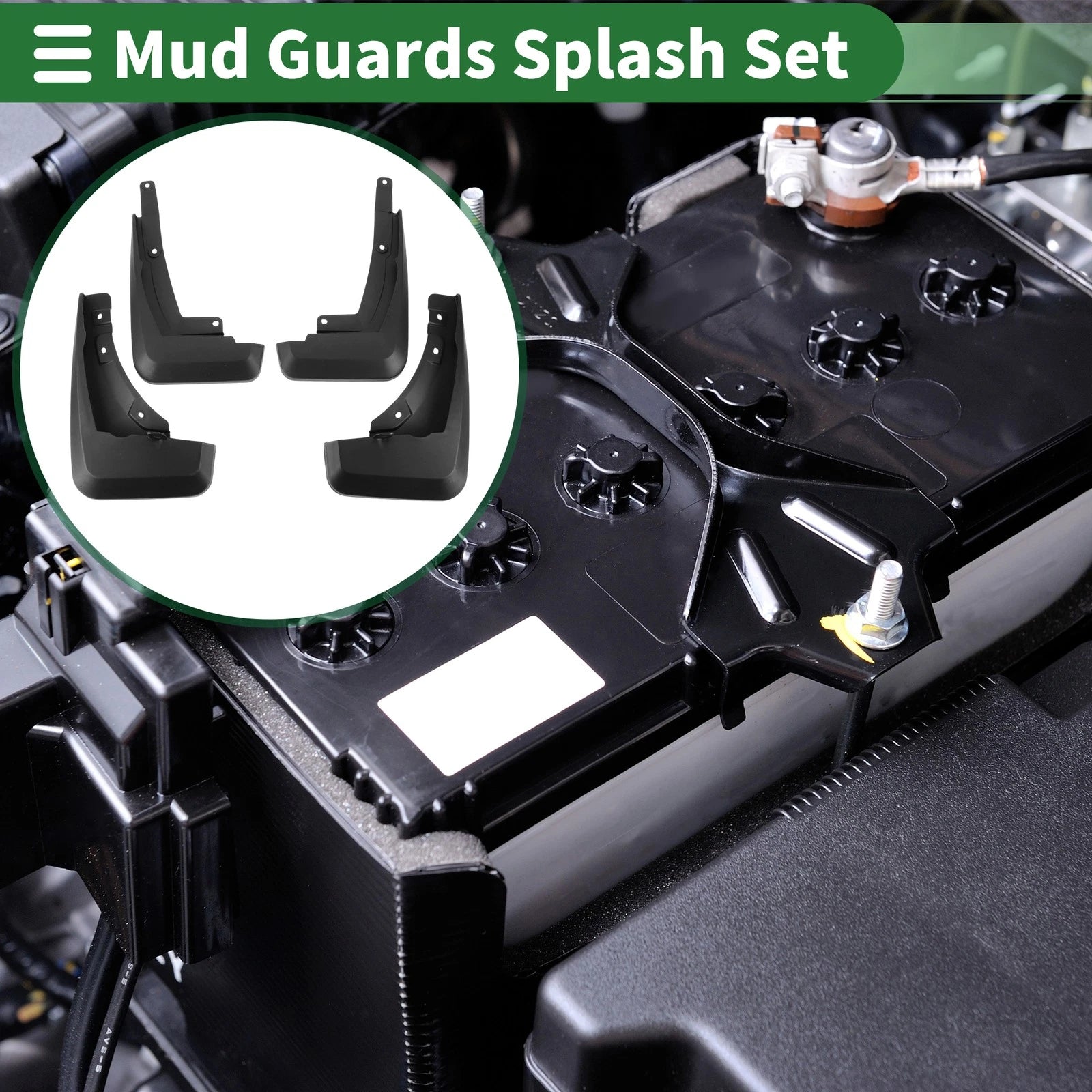 Mud Flaps Splash Guards for Ford Escape (2020) W/ Mount Accessories