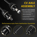 2X Rear CV Axle Shaft for Arctic Cat Wildcat 1000 (2012–2015)