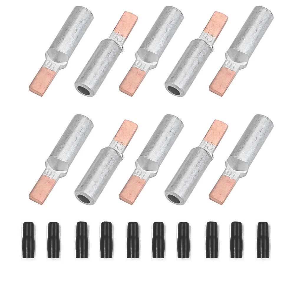 10PCS Copper Aluminum Wire Crimp Terminals with Protective Covers