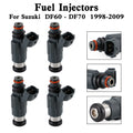 Set of 4 Fuel Injectors 15710-66D00 for Suzuki DF60-DF70 (1998–2009)