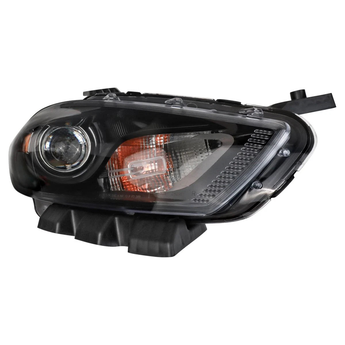 Halogen Headlight Set for Dodge Dart (2013–2016) w/Black Trim, Left+Right