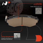 Set of 4 Front Ceramic Brake Pads for Nissan Sentra (2000–2006)