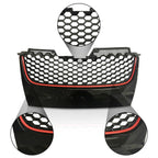 Mesh Grille for VW GTI GLI Jetta MK5 (2006–2009) - Black Badgeless Red Trim