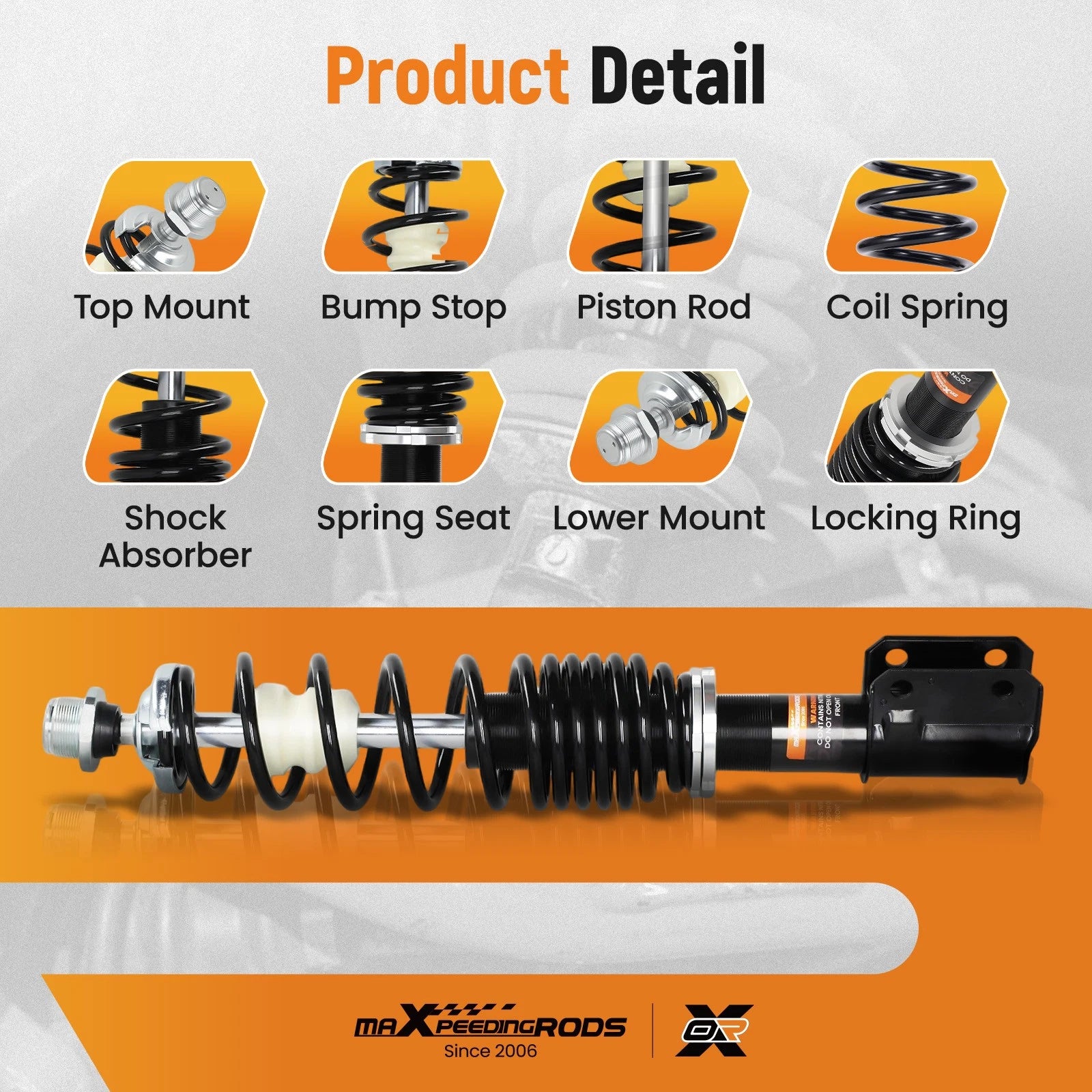 Front Shock for Can-Am Outlander 500 4x4 XT HO EFI (2007–2009)