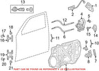 Front Driver Left Door Hinge for Chrysler 300 (2005–2010) 55113665AI