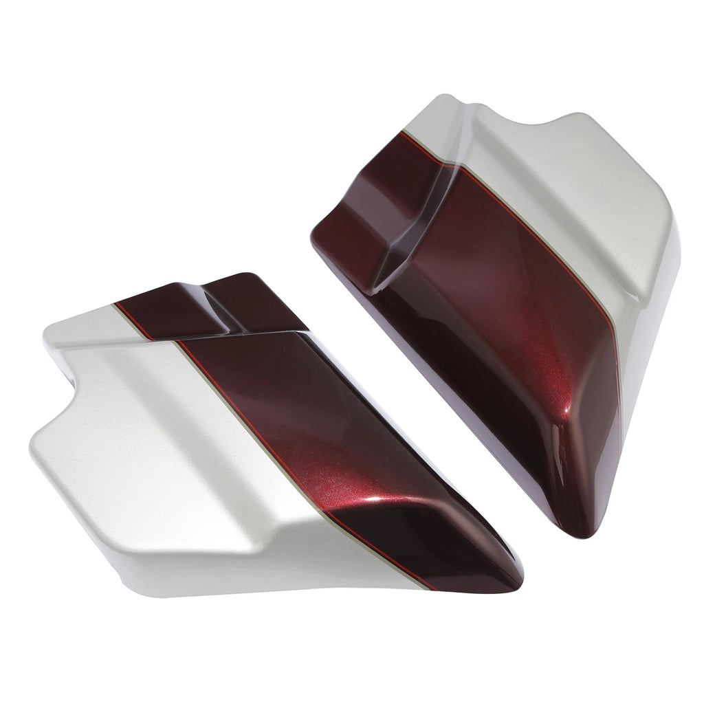 Side Covers Panel for Harley Road King (2009–2023) Twisted Cherry/Silver Fortune