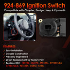 Ignition Starter Electric Switch for Chrysler Dodge Plymouth Jeep (2000–2007) 924-869