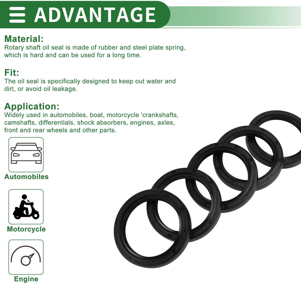 Oil Seal   - NBR Rubber 55x72x10mm