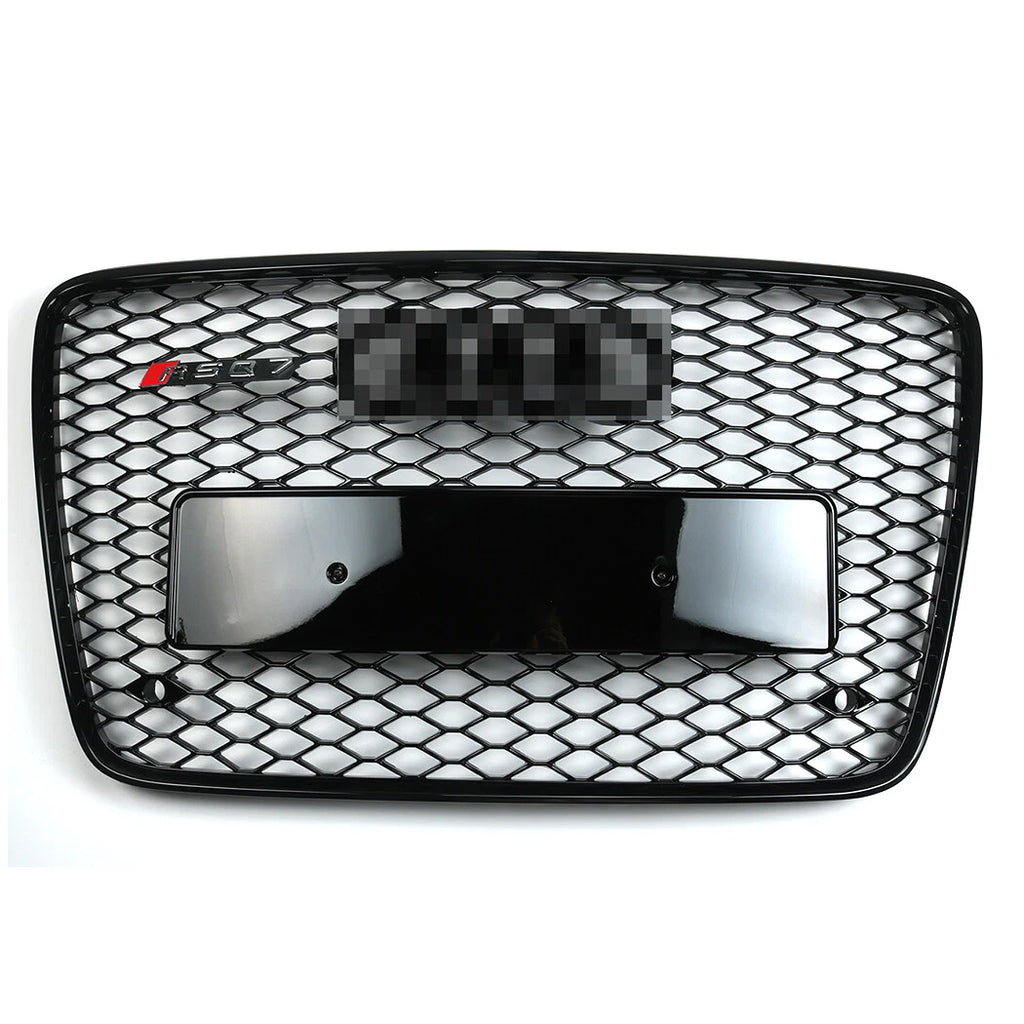 Front Bumper Radiator Vent Mesh Grille for Audi Q7 (2005–2015) Gloss Black