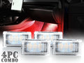 Set of 4 Red LED Interior Atmosphere Lights for Tesla Model 3 (2017–2019)
