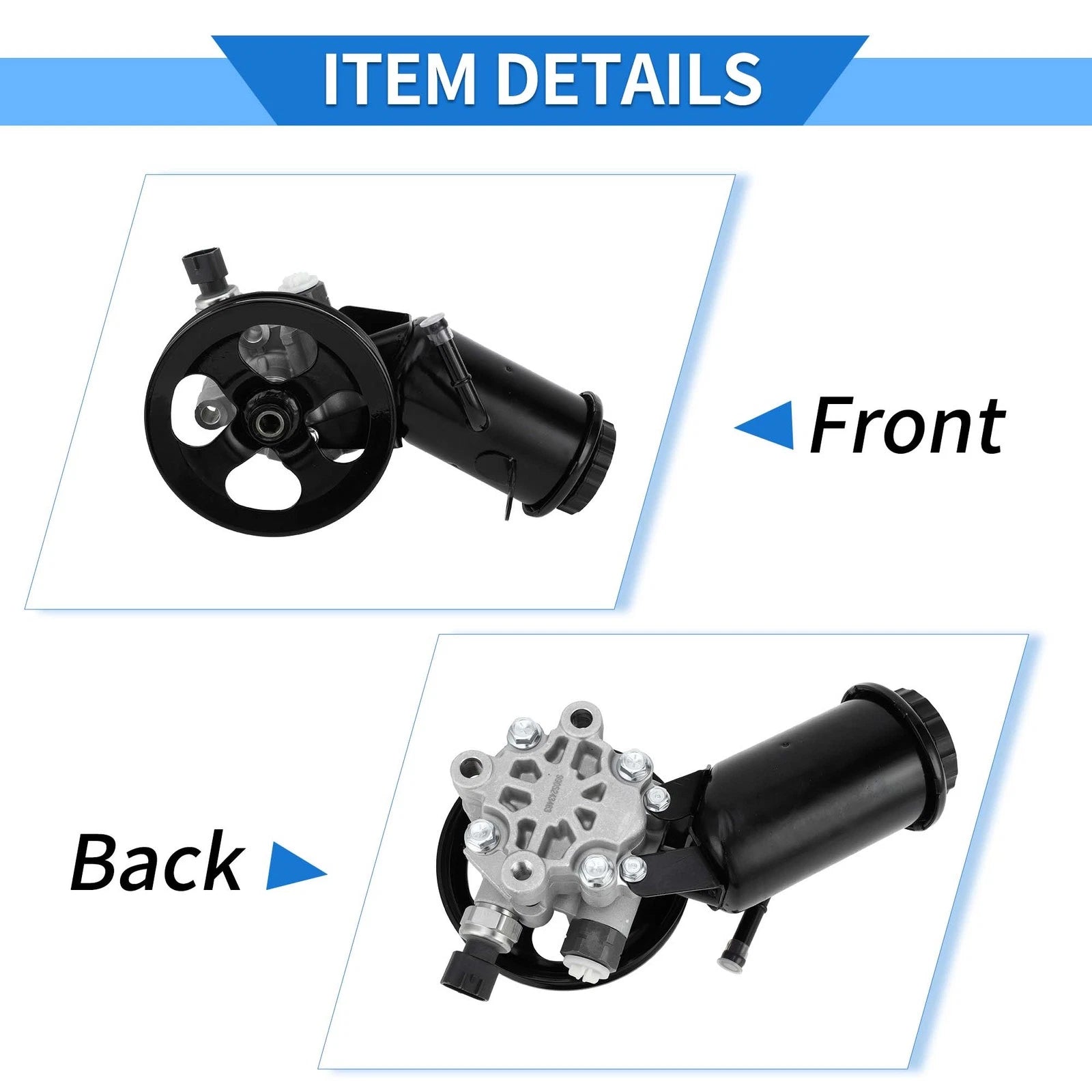 Power Steering Pump for Toyota Echo 1.5L L4 (2000–2005) No. 44310-52020