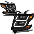 LED DRL Tube Dual Projector Headlight for Suburban Tahoe (2015–2020)