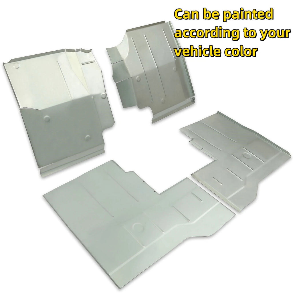 Set of 4 Floor Pans for Jeep CJ7, CJ8 Scrambler & YJ Wrangler (1976–1996)