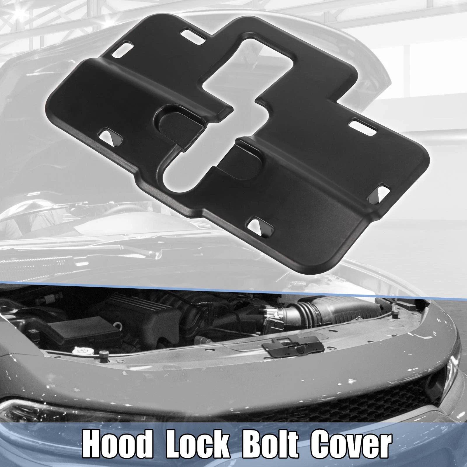 Front Hood Lock Bolt Cover Trim for Dodge Charger (2011–2020)