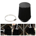 2X 3" 76mm High Flow Inlet Dry Air Filter for Cold Air Intake