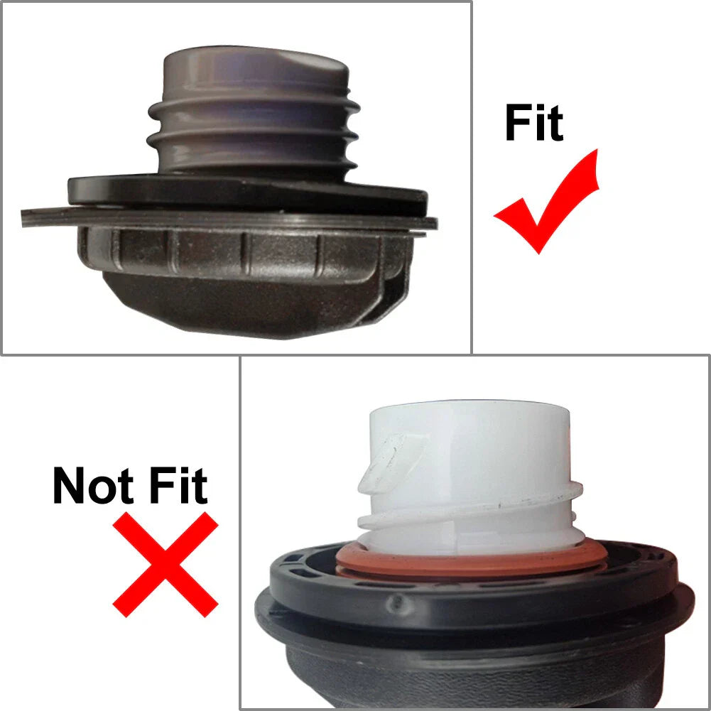 Black ABS Gas Fuel Filler Cap for Ford