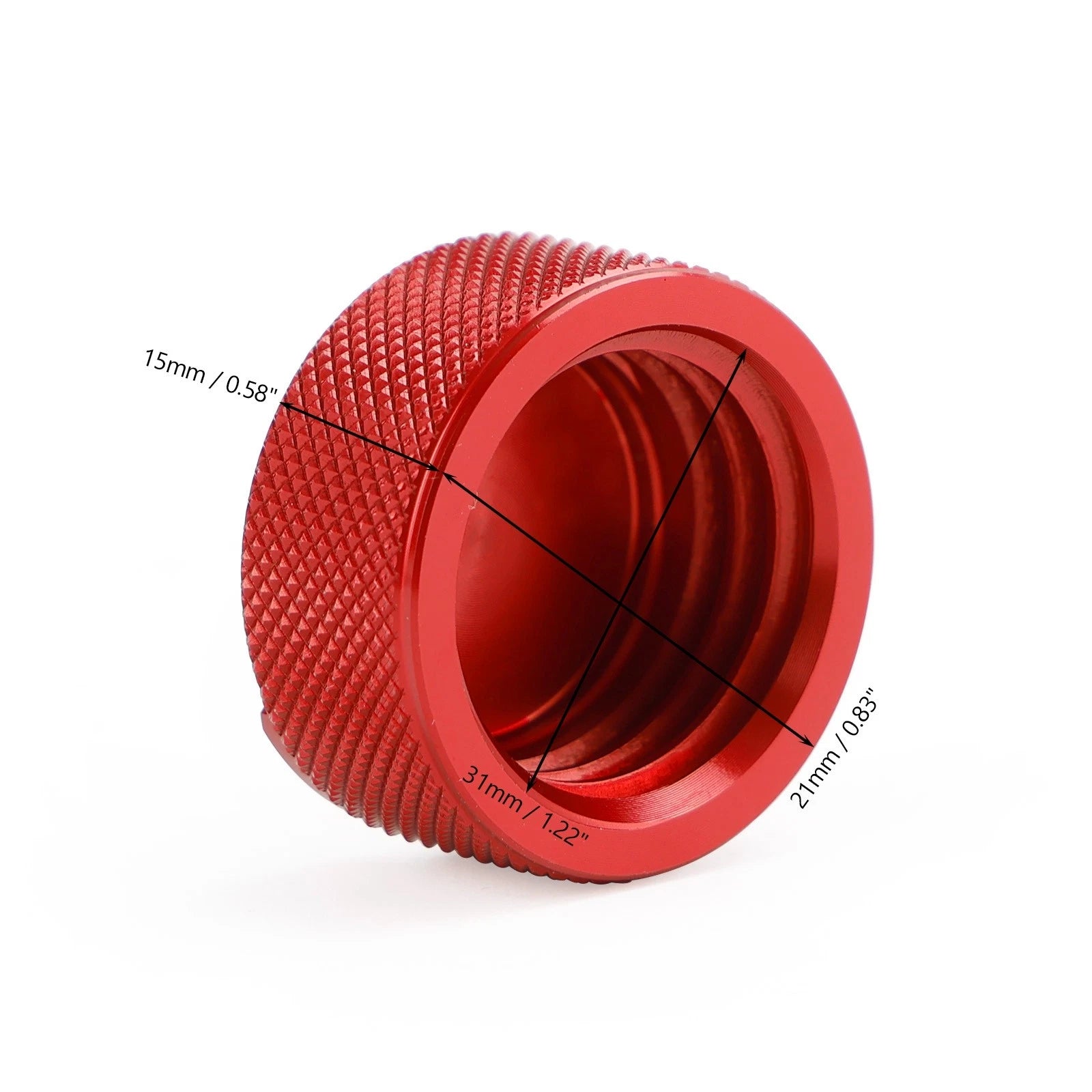 Red Expansion Water Tank Cap for Ducati Monster 937 950 821 1200 (2021–2023)
