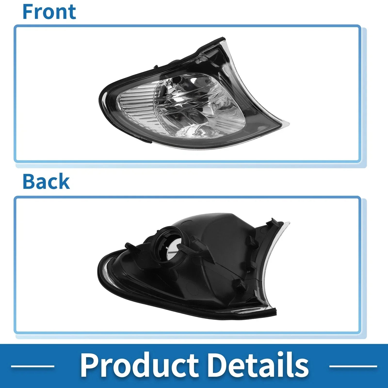 1 x Right Corner Signal Light Cover for BMW 3 Series (2002-2005)