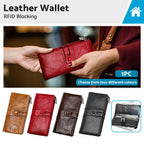 2X Leather Phone Wallet Clutch Purse for Women