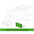 Front License Plate Bracket & Screws for Dodge Charger (2015–2023)