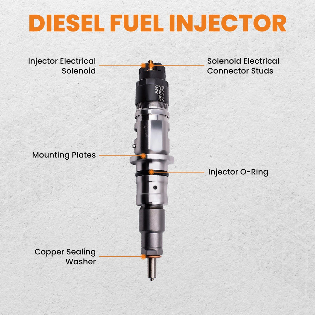 6X Diesel Fuel Injectors for Ram 2500 3500 6.7L (2007–2012)