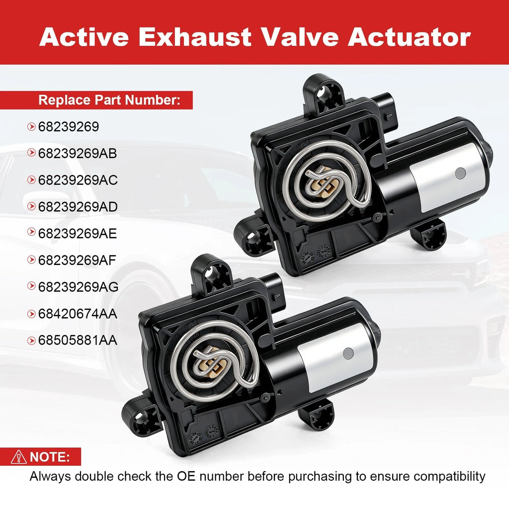 2X Side Active Exhaust Valve Actuator for Dodge Charger (2015-2022)