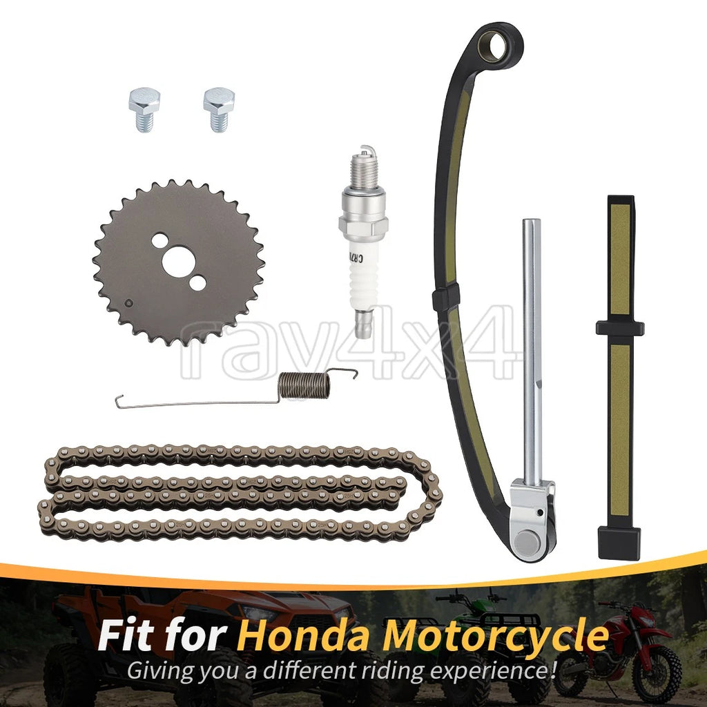 Camshaft Sprocket & Timing Chain Tensioner Guide for Honda CRF100F (2004–2013)