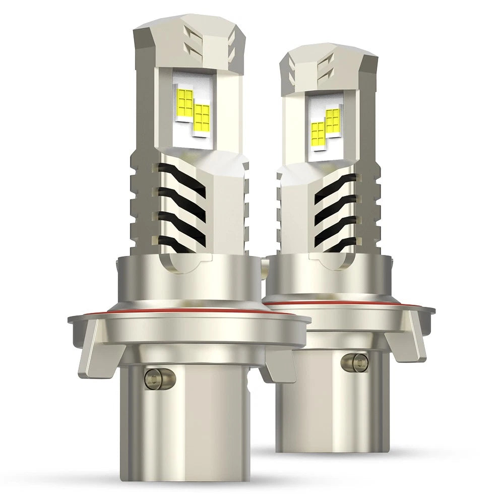 2X LED Headlight Bulbs for H13 Vehicles (12000W, Super Bright White)