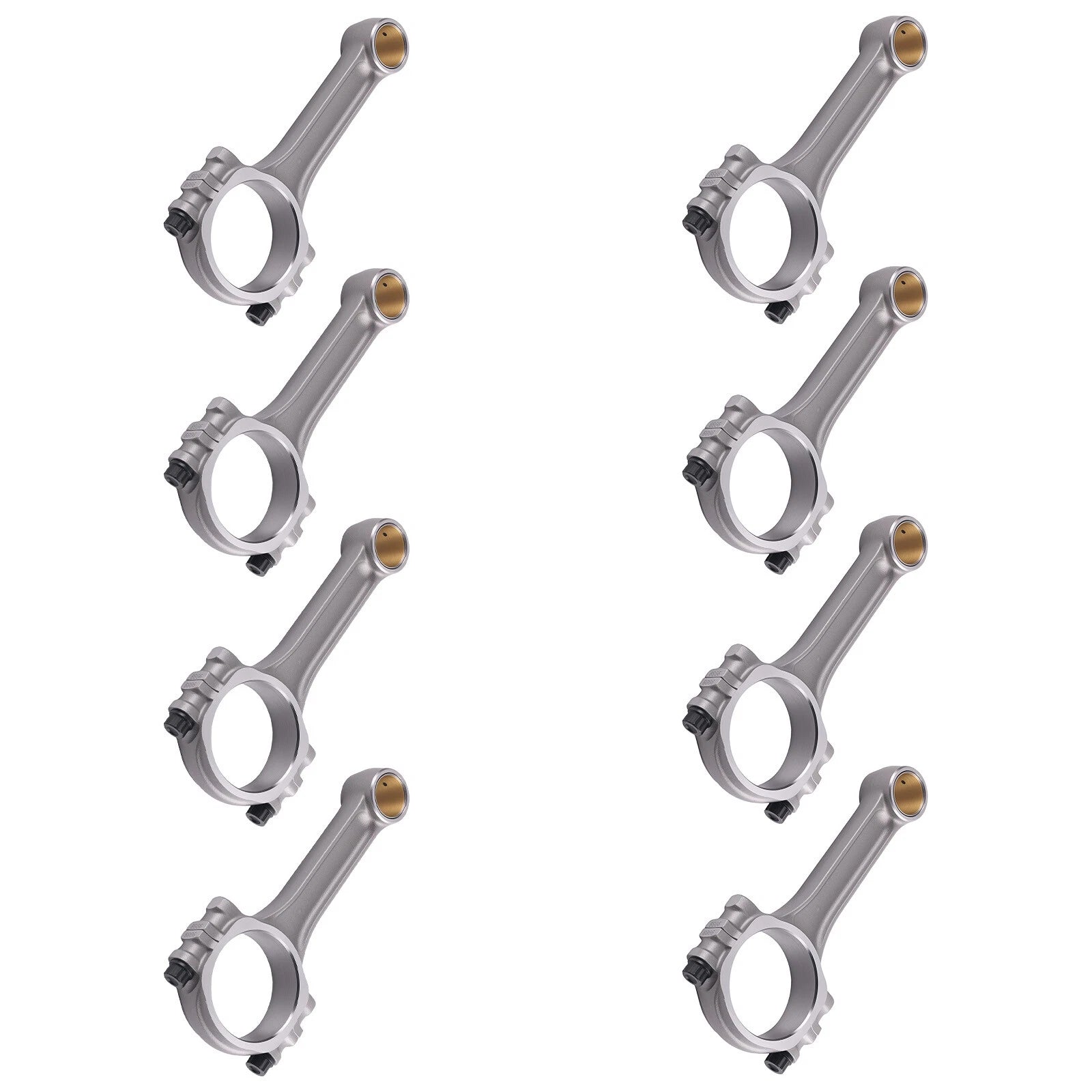 Set of 8 I Beam Connecting Rods for Chevy SBC 350 (1967–2003)