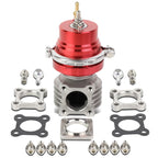 Universal 46mm Turbo 4-Bolt Wastegate Bypass Exhaust + Spring Red