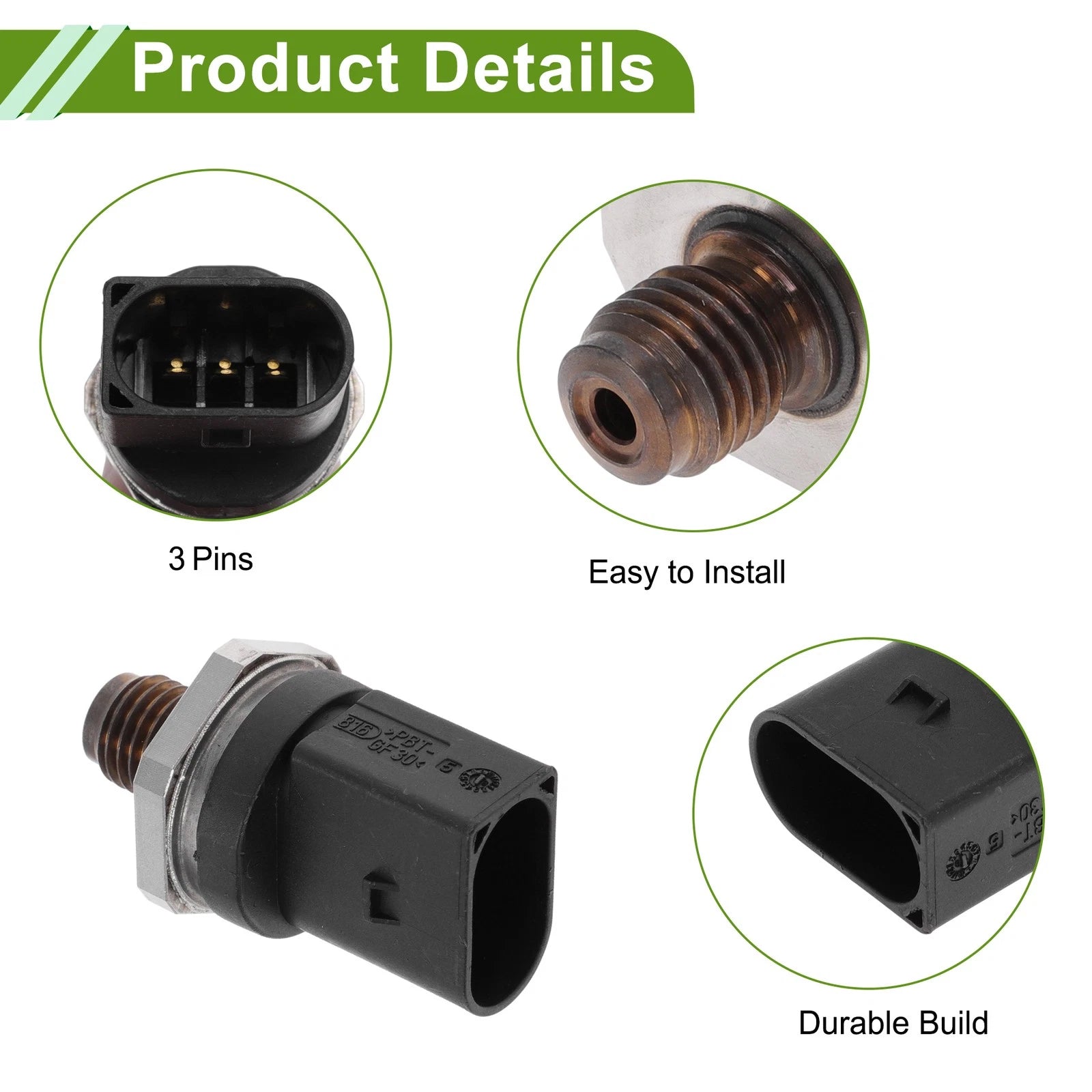 Fuel Injection Pressure Sensor No.0281002498 for Mercedes-Benz W211 (2003–2009)